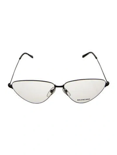 Pre-owned Balenciaga Aviator Eyeglasses In Black