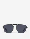 Balenciaga Tag 2.0 Navigator Sunglasses In Blue