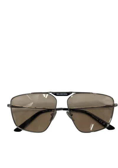 Balenciaga Aviator Sunglasses In Green