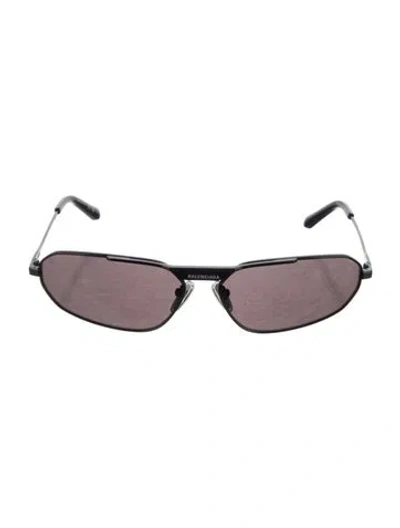 Pre-owned Balenciaga Aviator Tinted Sunglasses In Black