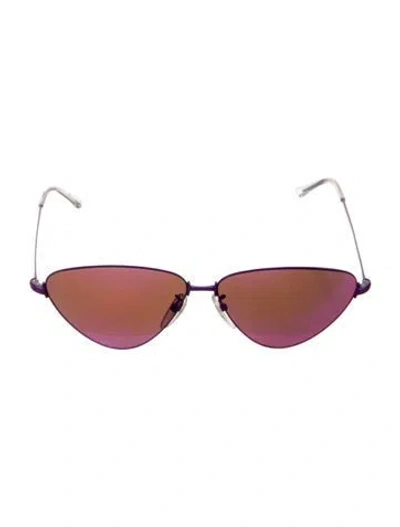 Pre-owned Balenciaga Aviator Tinted Sunglasses In Purple