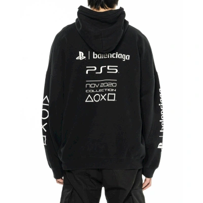 Pre-owned Balenciaga Aw20 Playstation X  "ps5" Sweatshirt In Black