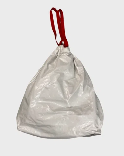 Pre-owned Balenciaga Aw22 360° Leather Trashbag In White
