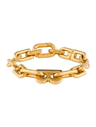Pre-owned Balenciaga B Chain Link Bracelet, 7.25" In Multi