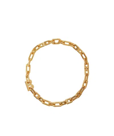 Balenciaga B-chain Thin Necklace In Yellow