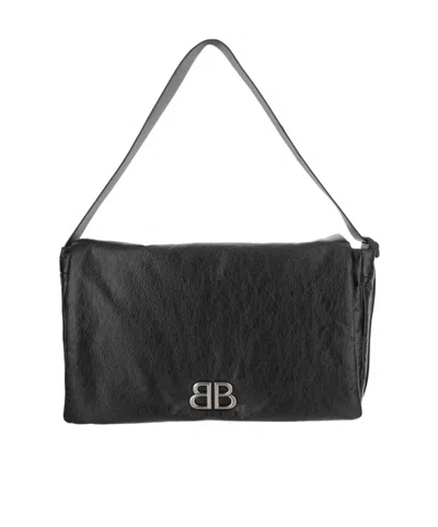 Balenciaga B-letter Handbag In Black