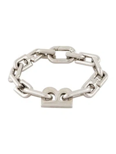 Pre-owned Balenciaga B Link Bracelet, 7" In Multi
