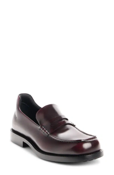 Balenciaga B Logo Comfy Loafer In Burgundy