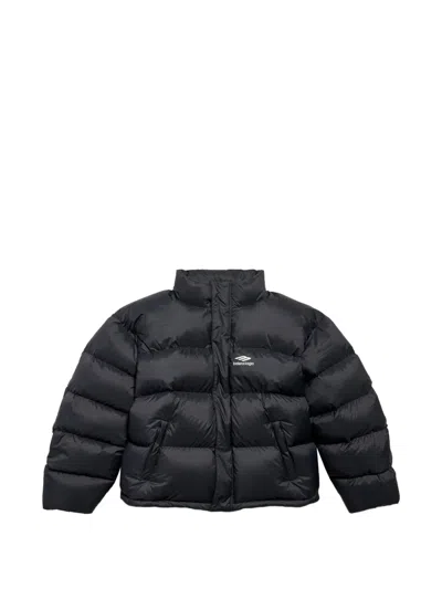 Balenciaga B3b Sports Icon Puffer Ski Jacket In Black