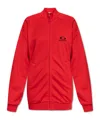 Balenciaga High Collar Ribbed Cuffs Side Pockets In Red