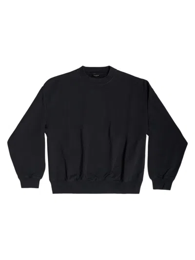 Balenciaga Back Hem Sweatshirt Regular Fit In Black