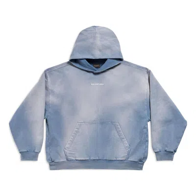Balenciaga Back Hoodie 'blue'