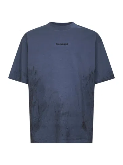Balenciaga Back Medium Fit T-shirt In Multi
