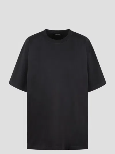 Balenciaga Back T-shirt In Black