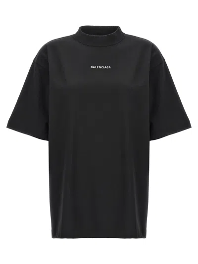 Balenciaga Back T-shirt In Black