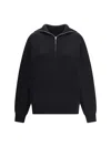 Balenciaga Reversible Sweater With High Collar And Pockets