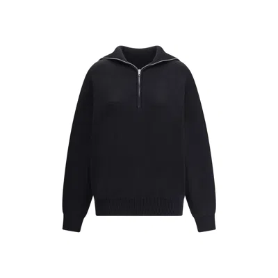 BALENCIAGA BACK-TO-FRONT BLACK SWEATER