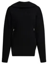 Balenciaga Back-to-front High-collar Sweater In Black