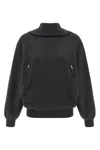 Balenciaga Charcoal Wool Sweater In Black