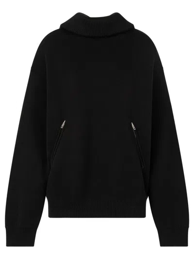 Balenciaga Back To Front Sweater Clothing In Black