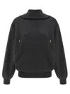 Balenciaga Charcoal Wool Sweater In Black