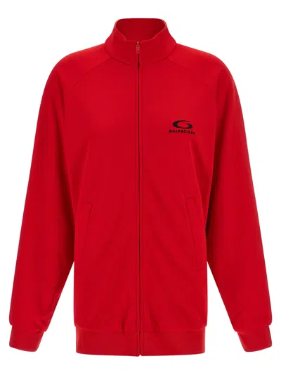 Balenciaga Back Tracksuit Dresses Red