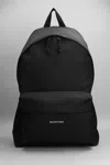 Balenciaga Men Explorer Nylon Backpack In Black