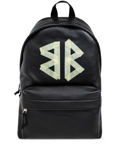 Balenciaga Black Leather Explorer Backpack