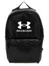 Balenciaga Under Armour® Backpack With Adjustable Straps And Top Handle In White/black