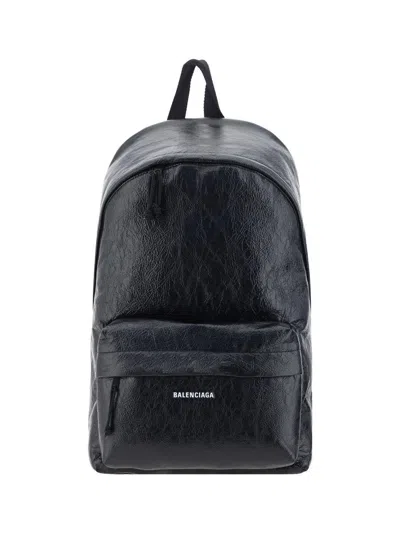 Balenciaga Backpacks In Black