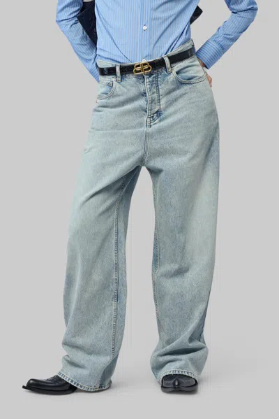 Balenciaga Baggy Fit Jeans In Blue