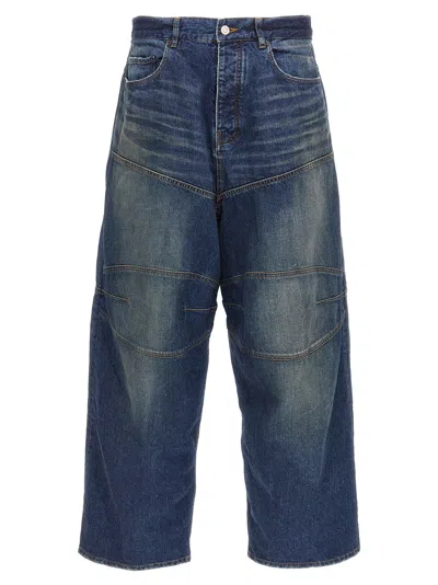 Balenciaga Blue Double Knee Jeans