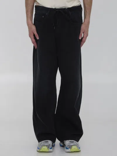 Balenciaga Baggy Jeans In Black