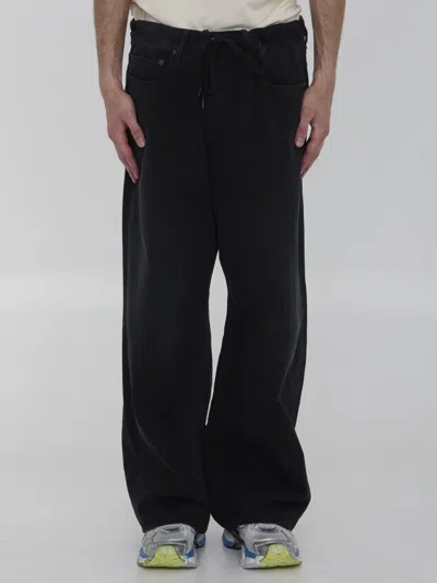 Balenciaga Baggy Jeans In Black