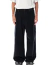 Balenciaga Distressed Loose Jeans In Black