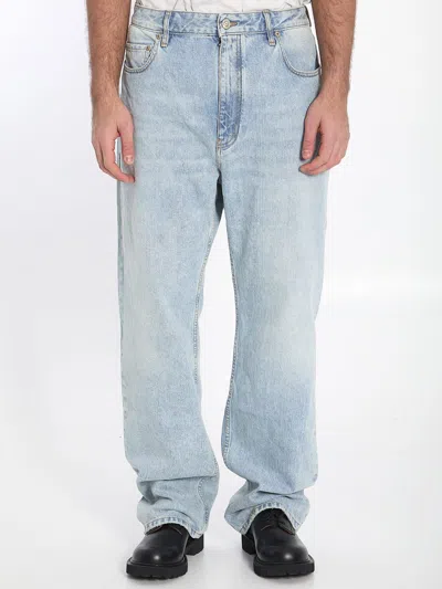 Balenciaga Light Blue Denim Jeans In Classic