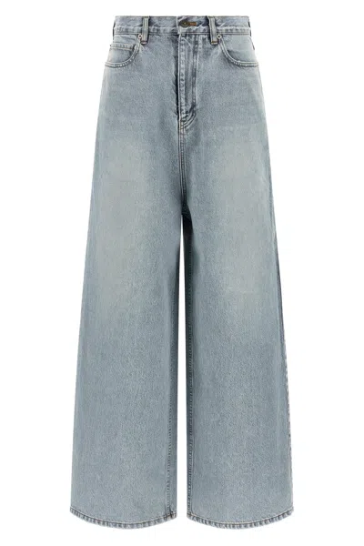 Balenciaga Baggy Jeans In Light Blue
