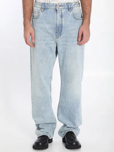 Balenciaga Baggy Jeans In Blue