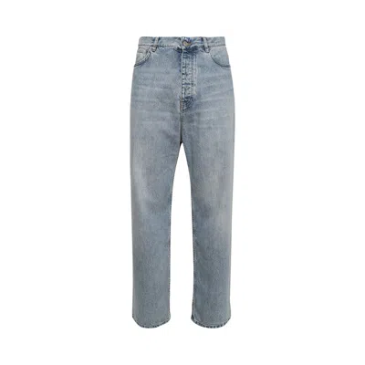 Pre-owned Balenciaga Baggy Pants 'classic' | Blue | Men's Size M