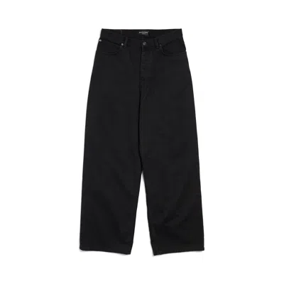 Balenciaga Wide-leg Jeans In Black