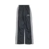 Balenciaga Baggy Sweatpants With Stripes And Wide Leg In Black