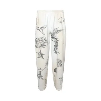 Pre-owned Balenciaga Baggy Sweatpants 'off White/black' | Men's Size Xxs