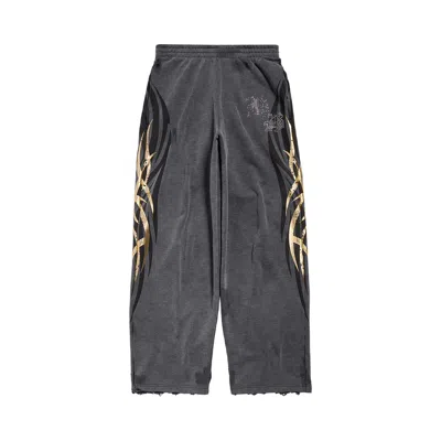 Pre-owned Balenciaga Baggy Sweatpants 'super Faded Wash Black' | Men's Size L