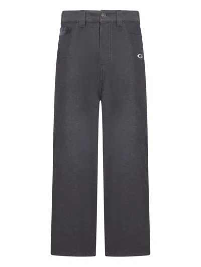 Balenciaga Grey Trompe Loeil Sweatpants In Black
