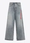 Balenciaga Men's Baggy Pants In Gray