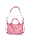 Balenciaga Small Shoulder Bag "neo Cagole" In Pink