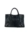 Balenciaga Small Leather Le City Top-handle Bag In Black