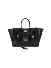 Balenciaga Structured Tote Bag With Buckle And Gold-tone In Black