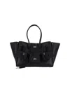 Balenciaga Medium Leather Bel Air Carry All Tote Bag In Black