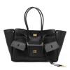 Balenciaga Black Leather Carry All Bel Air Backpack